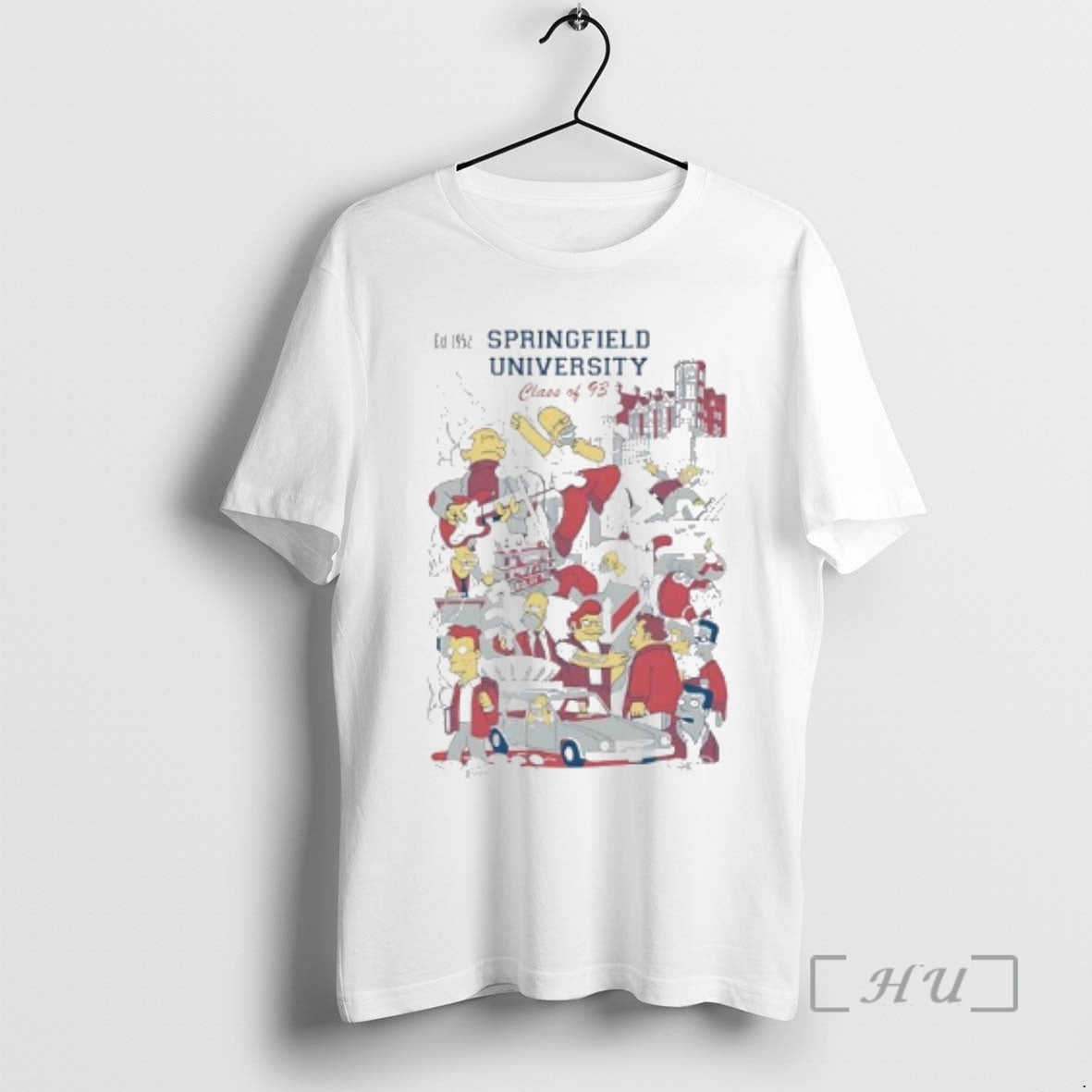 Officials Simpsons Springfield University Class 93 - Adult & Kids T-Shirts, Sweatshirts & Hoodies apparel design preview 1