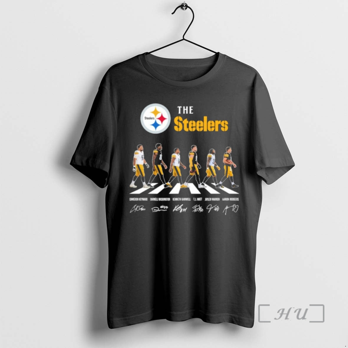 Officials Steelers Player Abbey Road Signature - Adult & Kids T-Shirts, Sweatshirts & Hoodies apparel design preview 1