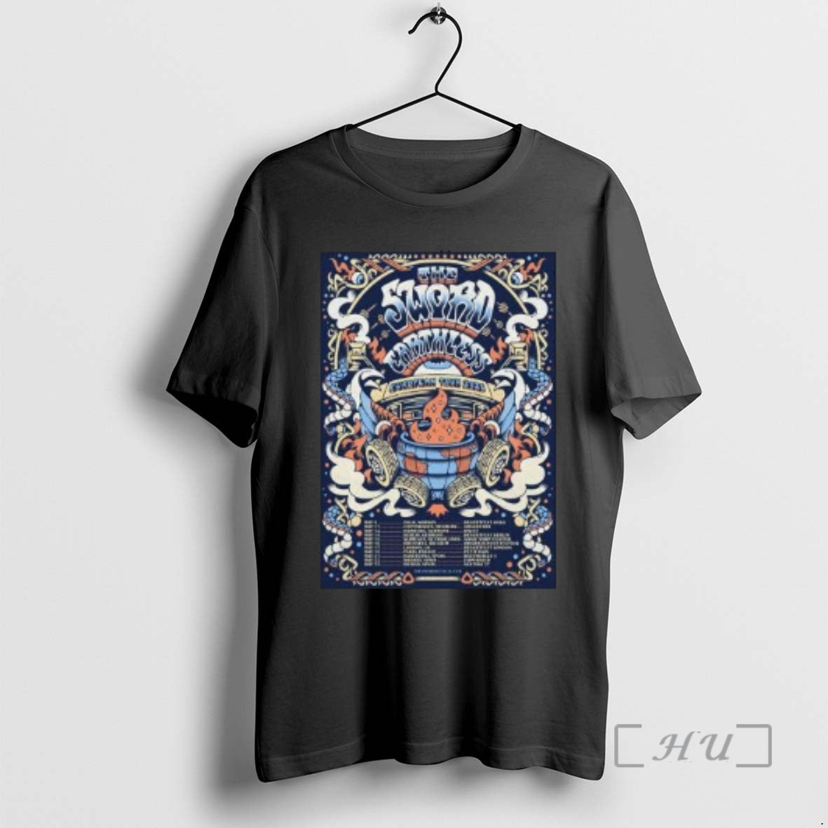 Officials Sword Earthless Eu Tour 2026 Circle Black - Adult & Kids T-Shirts, Sweatshirts & Hoodies apparel design preview 1