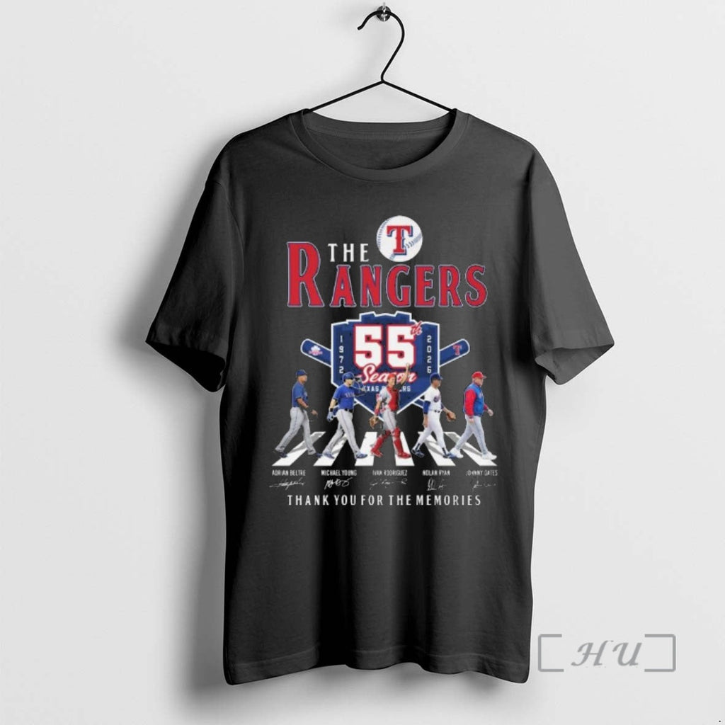 Officials The Texas Rangers Abbey Road Thank You For - Adult & Kids T-Shirts, Sweatshirts & Hoodies apparel design preview 1