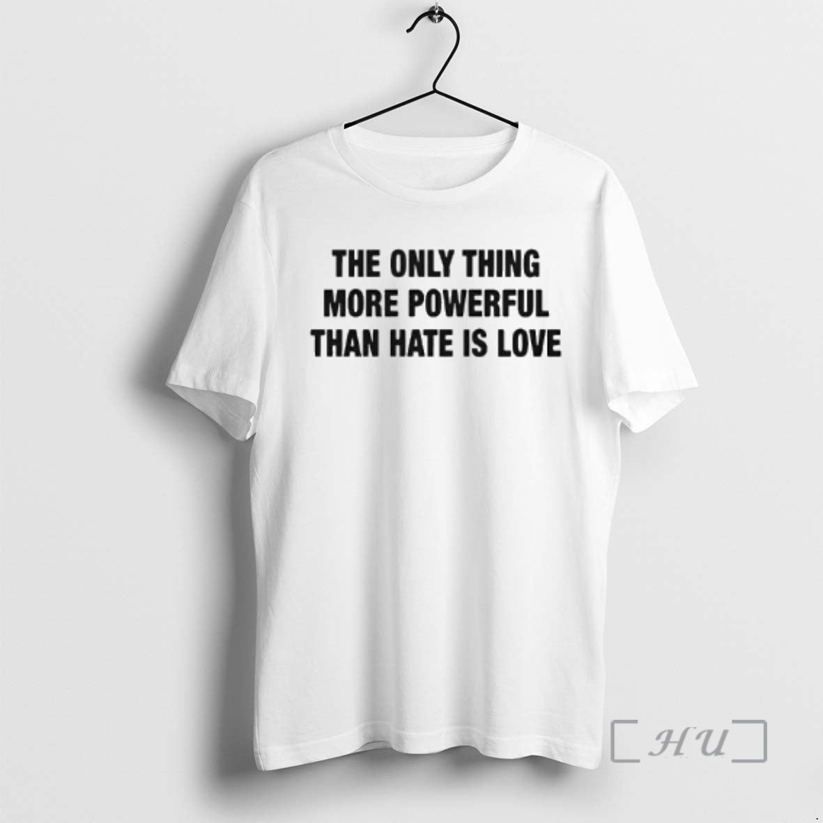 Officials Only Thing More Powerful Than Hate Is Love - Adult & Kids T-Shirts, Sweatshirts & Hoodies apparel design preview 1