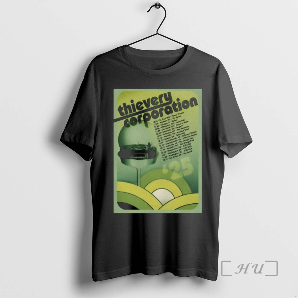 Officials Thievery Corporation December 2025 Shows - Adult & Kids T-Shirts, Sweatshirts & Hoodies apparel design preview 1