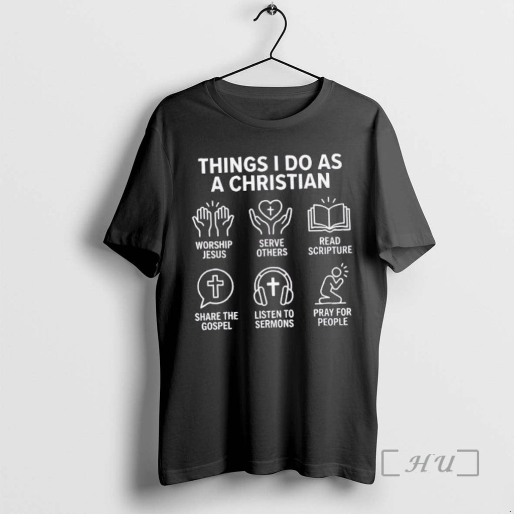 Officials Things I Do As Christian - Adult & Kids T-Shirts, Sweatshirts & Hoodies apparel design preview 1