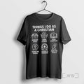 Officials Things I Do As Christian - Adult & Kids T-Shirts, Sweatshirts & Hoodies apparel design preview 1