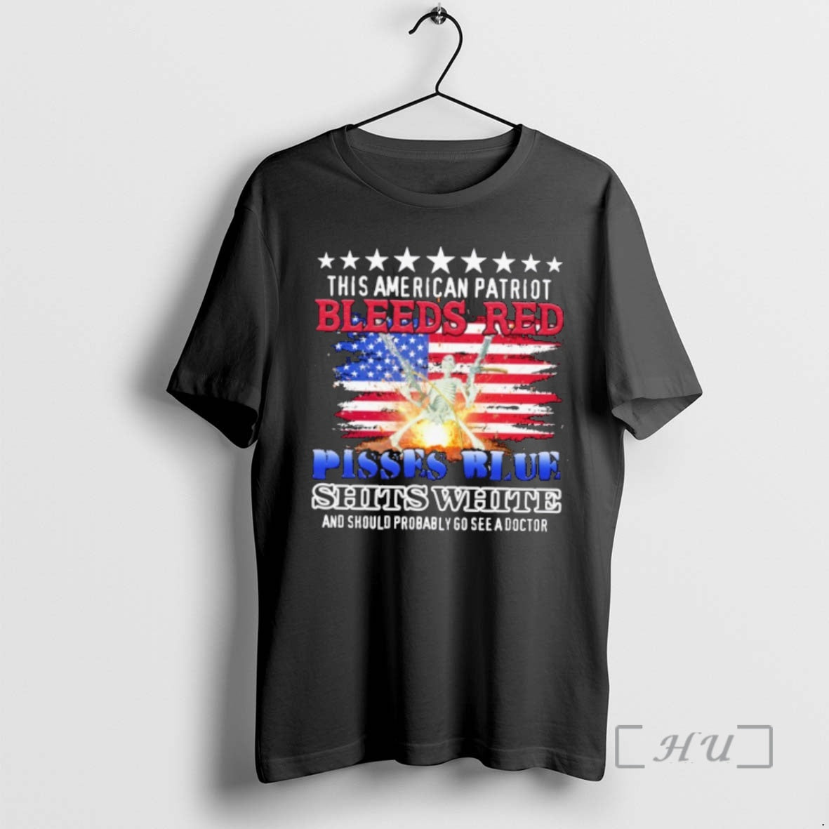 Officials This American Patriot Bleeds Red Pisses - Adult & Kids T-Shirts, Sweatshirts & Hoodies apparel design preview 1