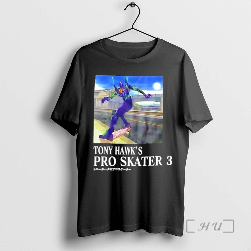 Officials This Evangelion X Tony Hawks Pro Skater 3 - Adult & Kids T-Shirts, Sweatshirts & Hoodies apparel design preview 1