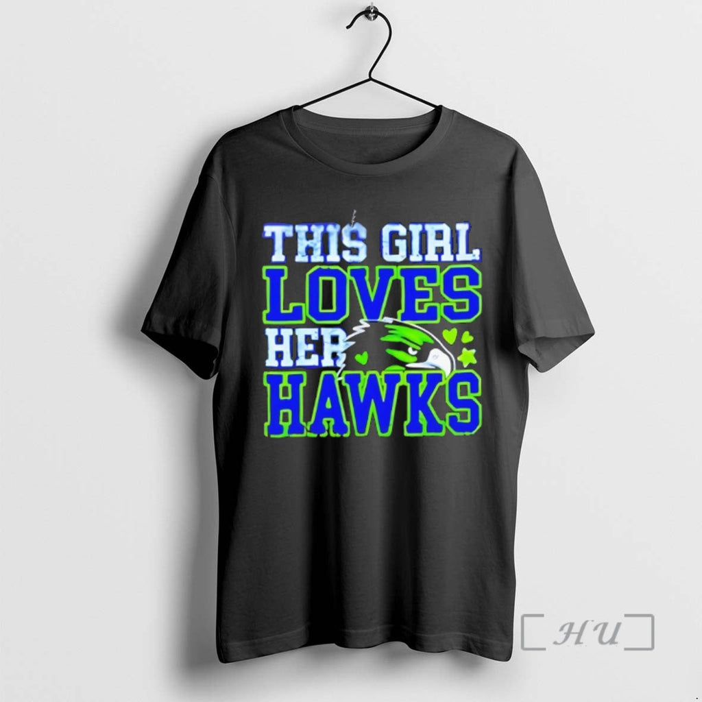 Officials This Girl Loves Her Hawks Seattle Football - Adult & Kids T-Shirts, Sweatshirts & Hoodies apparel design preview 1
