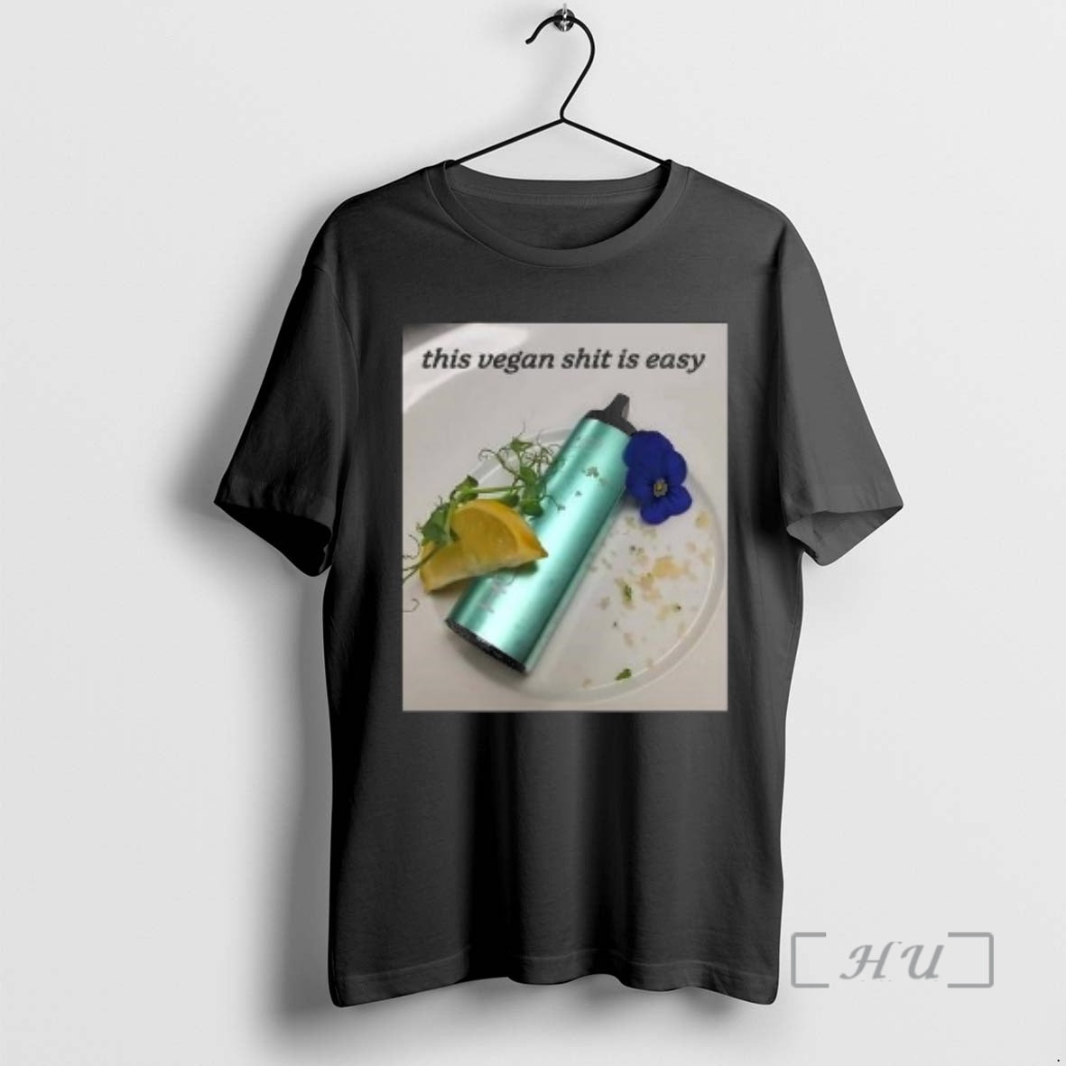 Officials This Vegan Shit Is Easy Circle Black - Adult & Kids T-Shirts, Sweatshirts & Hoodies apparel design preview 1
