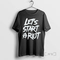 Officials Three Days Grace 2025 Tour Lets Start Riot - Adult & Kids T-Shirts, Sweatshirts & Hoodies apparel design preview 1