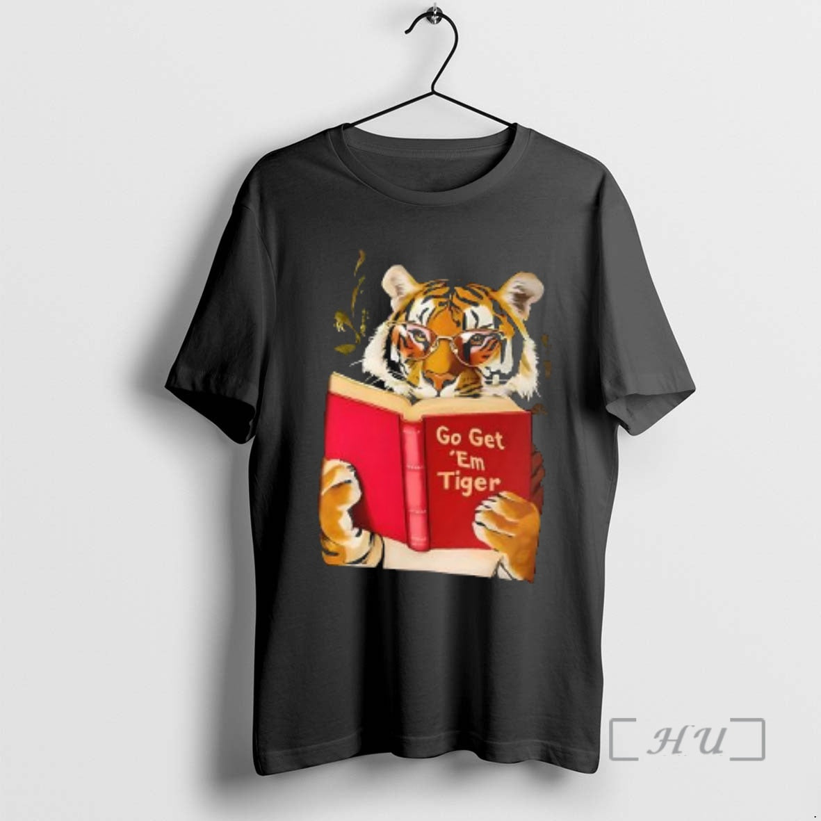 Officials Tiger Reading Go Get Em Book - Adult & Kids T-Shirts, Sweatshirts & Hoodies apparel design preview 1