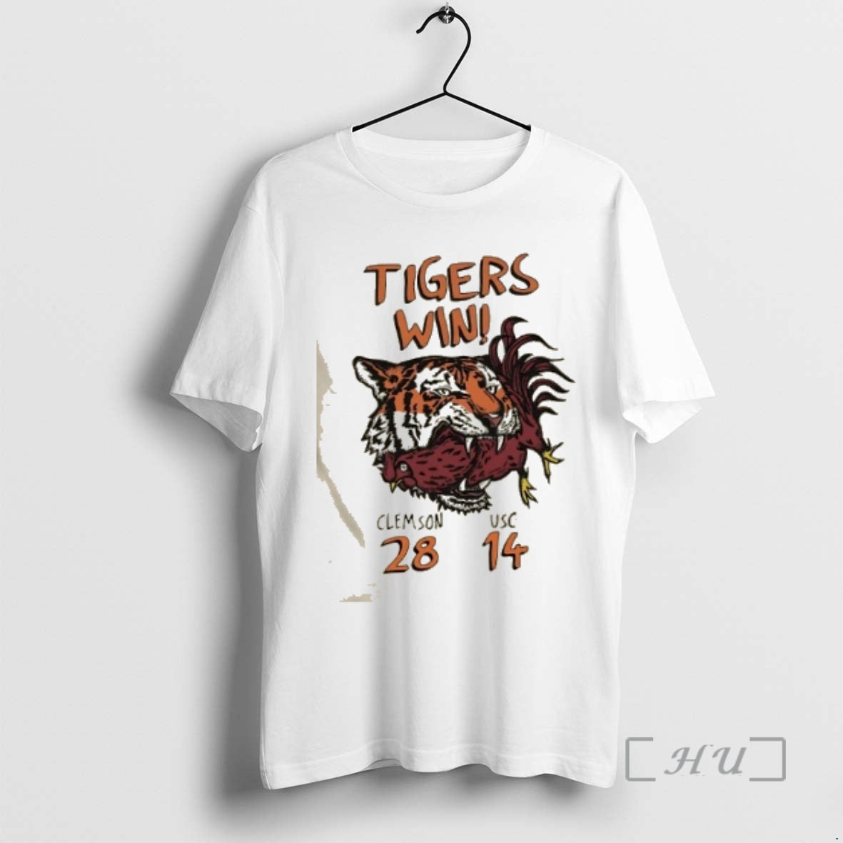 Officials Tigers Win Clemson Beat Usc 28 14 2025 - Adult & Kids T-Shirts, Sweatshirts & Hoodies apparel design preview 1
