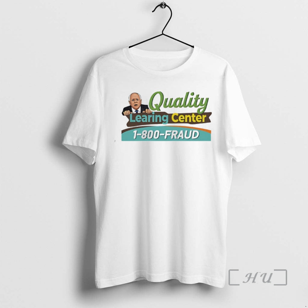 Officials Tim Walz Quality Learing Center 1 800 Fraud - Adult & Kids T-Shirts, Sweatshirts & Hoodies apparel design preview 1