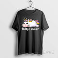 Officials Today I Unicant Lazy Unicorn With Rainbow - Adult & Kids T-Shirts, Sweatshirts & Hoodies apparel design preview 1