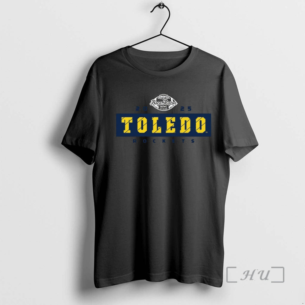 Officials Toledo Rockets 2025 Boca Raton Bowl - Adult & Kids T-Shirts, Sweatshirts & Hoodies apparel design preview 1
