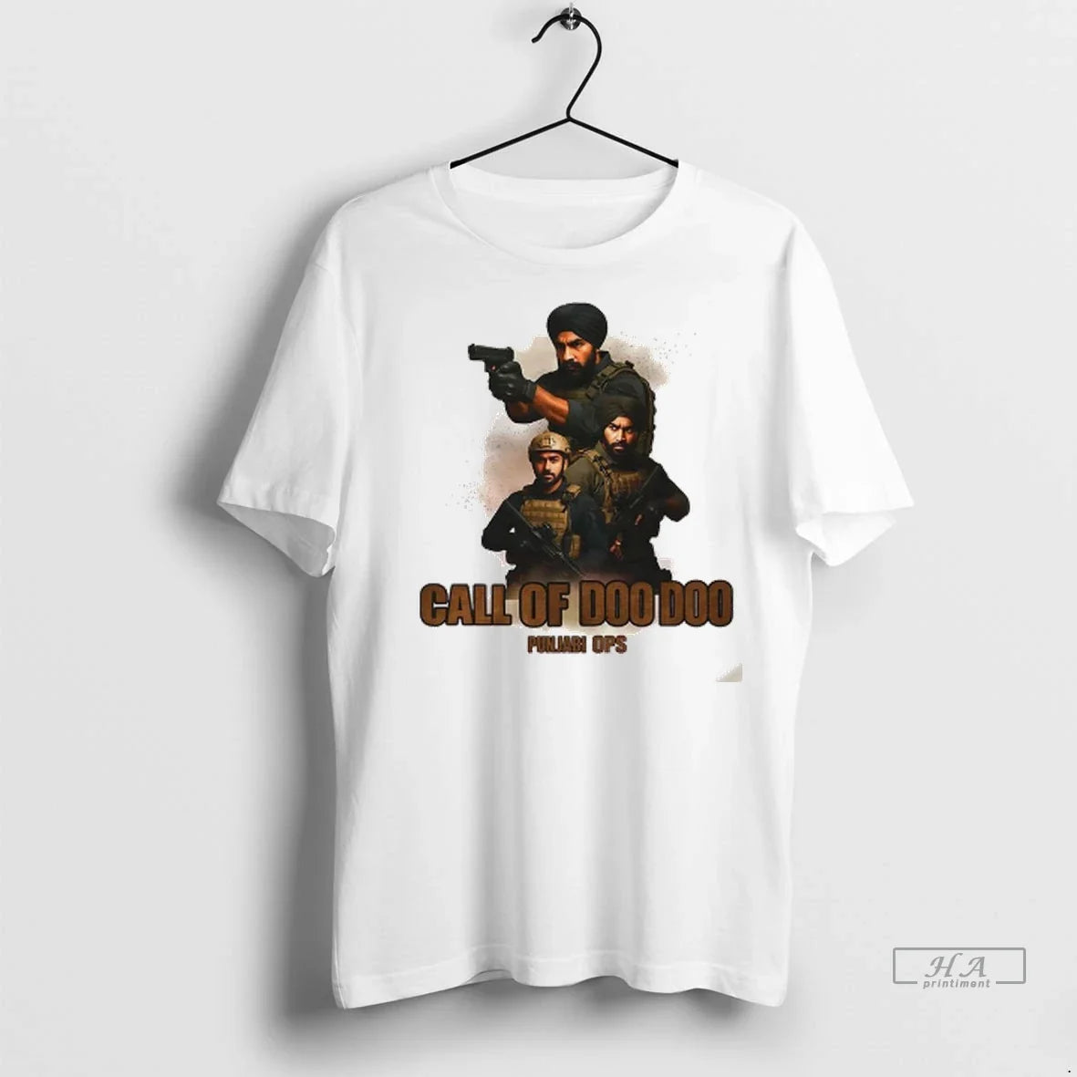 Officials Trendy Call Of Doo Duty Punjabi Ops Parody - Adult & Kids T-Shirts, Sweatshirts & Hoodies apparel design preview 1