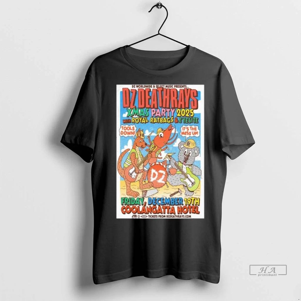 Officials Trendy Dz Deathrays Xmas Party 2025 - Adult & Kids T-Shirts, Sweatshirts & Hoodies apparel design preview 1