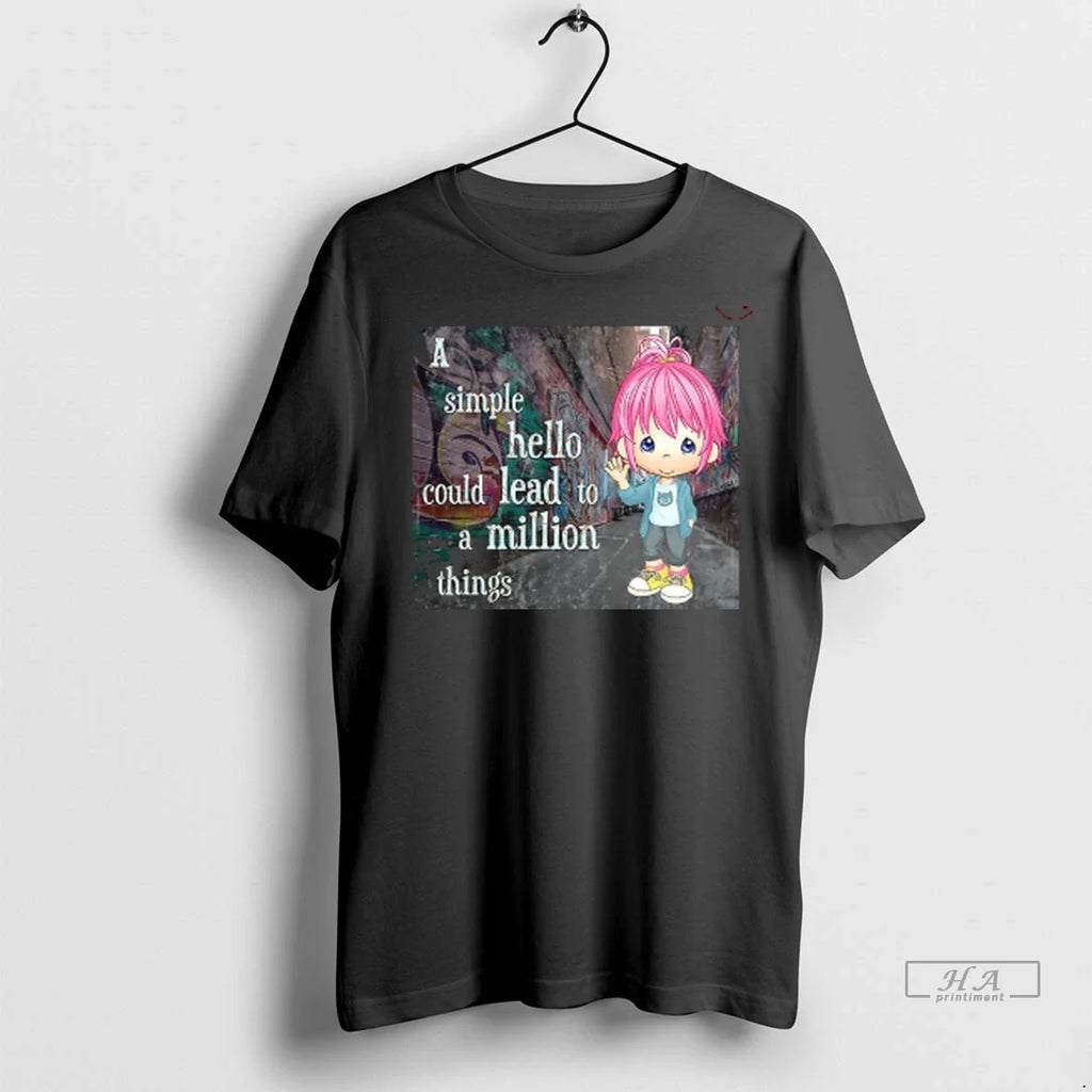 Officials Trendy Graffiti A Simple Hello Could Lead - Adult & Kids T-Shirts, Sweatshirts & Hoodies apparel design preview 1