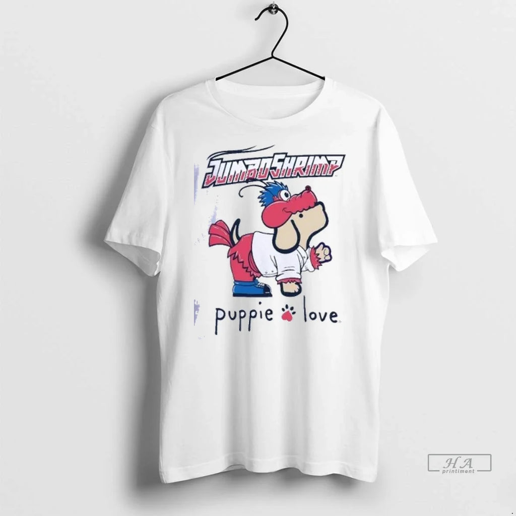 Officials Trendy Jacksonville Jumbo Shrimp Puppie - Adult & Kids T-Shirts, Sweatshirts & Hoodies apparel design preview 1