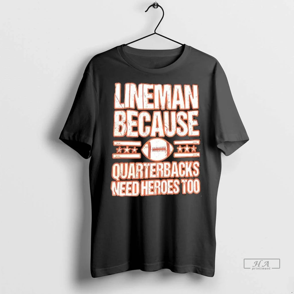 Officials Trendy Lineman Because Quarterbacks Need - Adult & Kids T-Shirts, Sweatshirts & Hoodies apparel design preview 1
