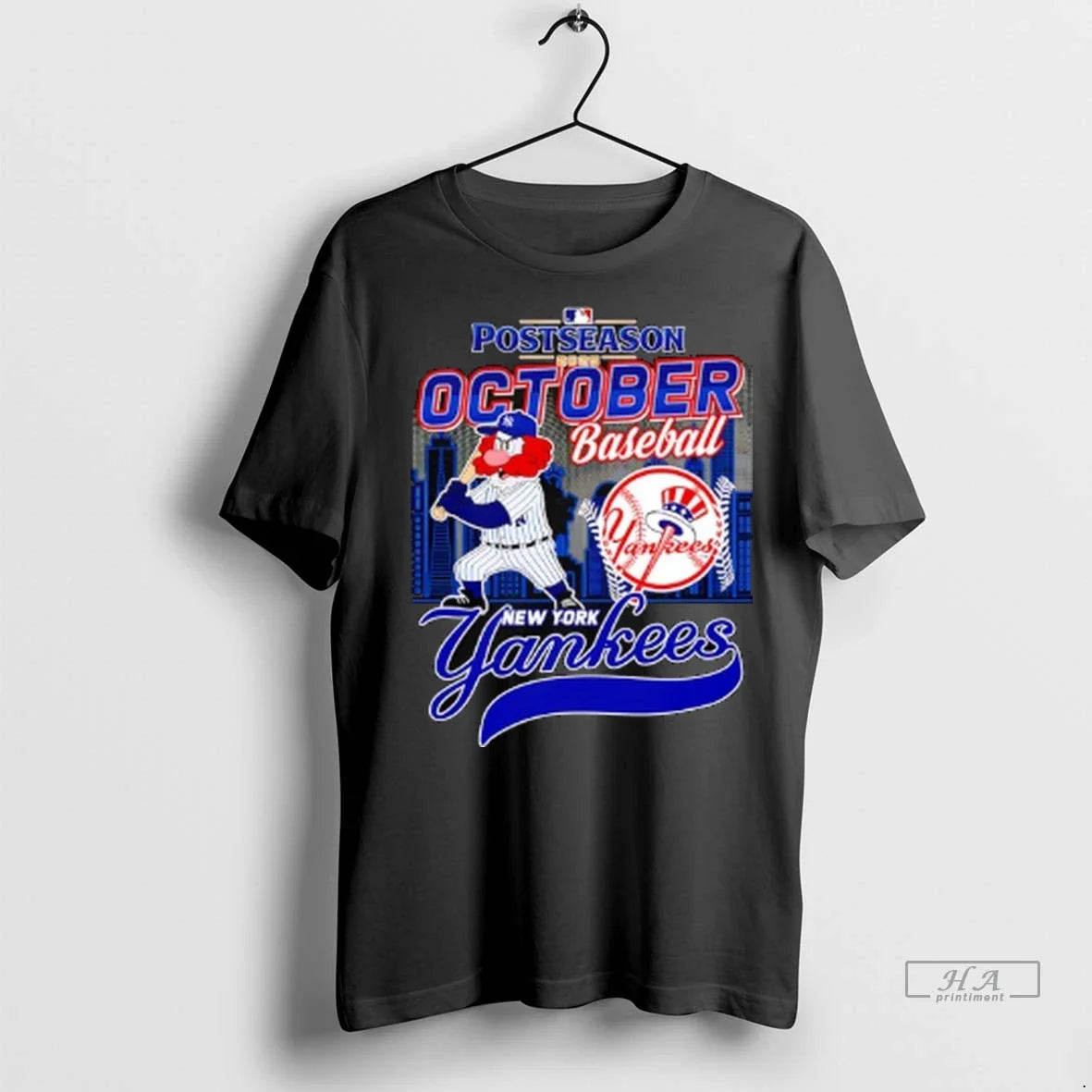 Officials Trendy New York Yankees Mascot October - Adult & Kids T-Shirts, Sweatshirts & Hoodies apparel design preview 1