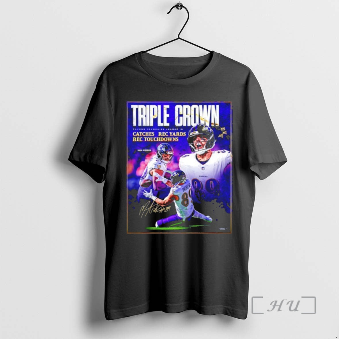 Officials Triple Crown Mark Andrews Baltimore Ravens - Adult & Kids T-Shirts, Sweatshirts & Hoodies apparel design preview 1