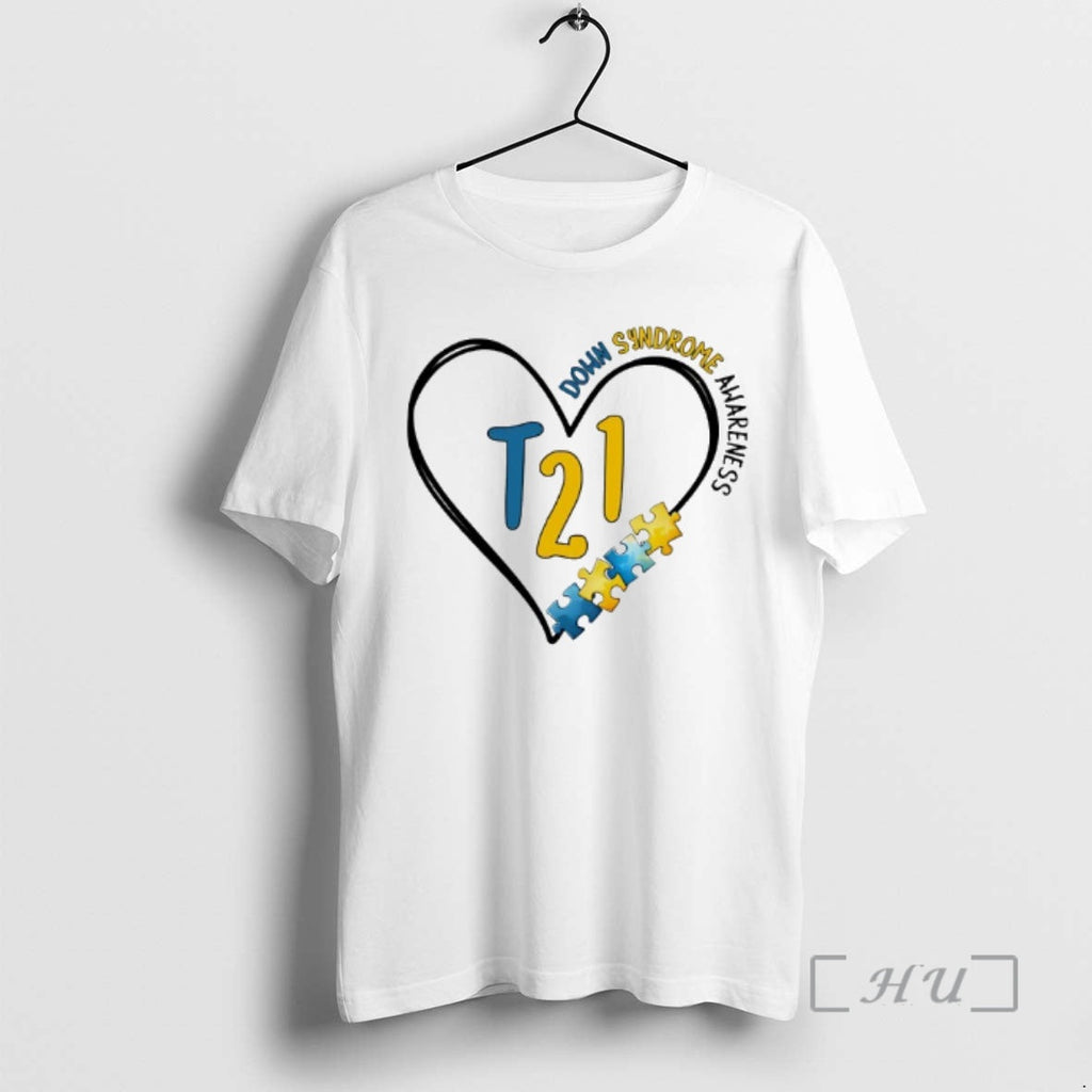 Officials Trisomy 21 Down Syndrome Awareness Heart - Adult & Kids T-Shirts, Sweatshirts & Hoodies apparel design preview 1