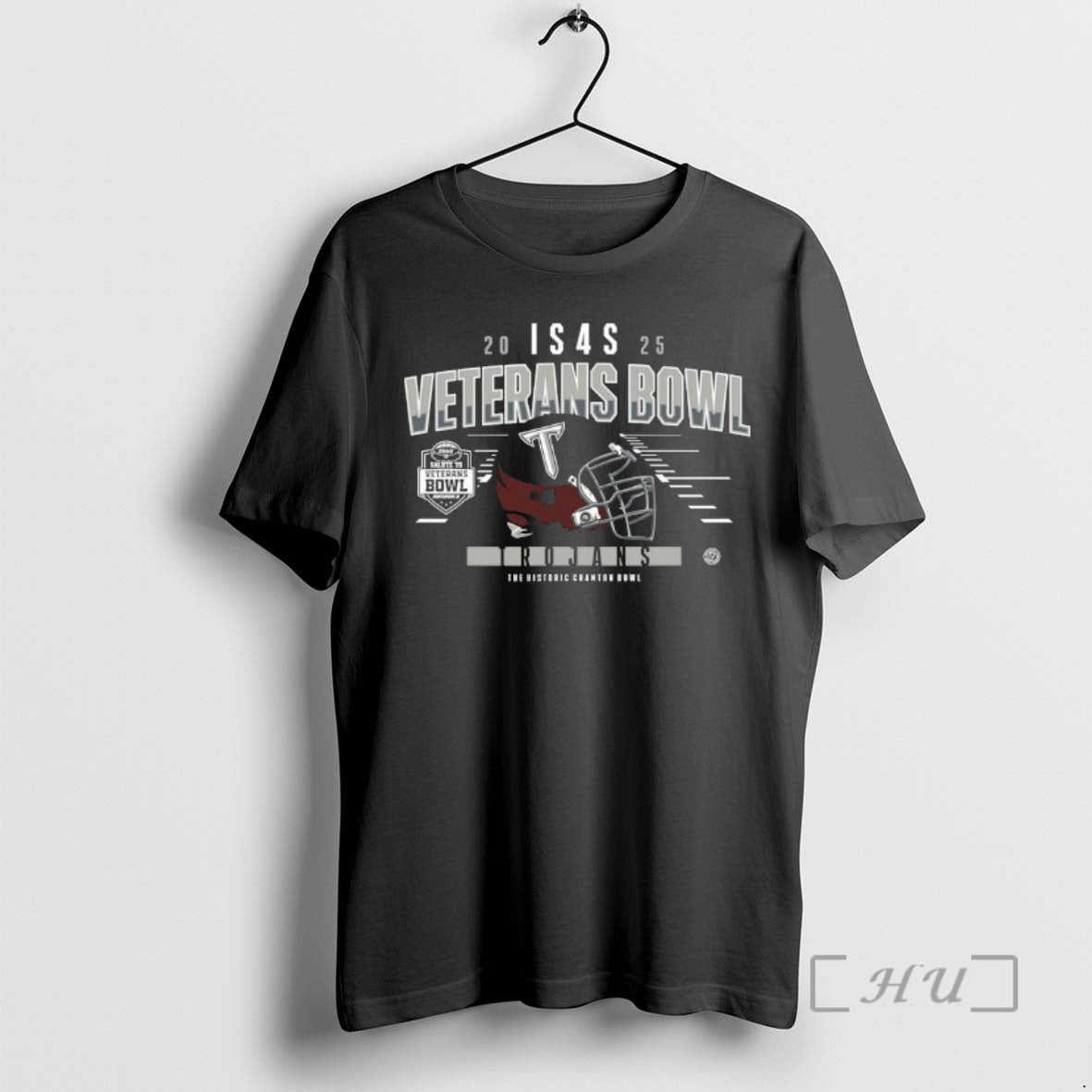 Officials Troy Trojans 2025 Veterans Bowl Helmet - Adult & Kids T-Shirts, Sweatshirts & Hoodies apparel design preview 1