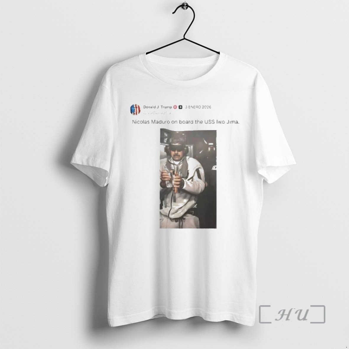 Officials Trump X Nicolas Maduro Board Uss Iwo Jima - Adult & Kids T-Shirts, Sweatshirts & Hoodies apparel design preview 1