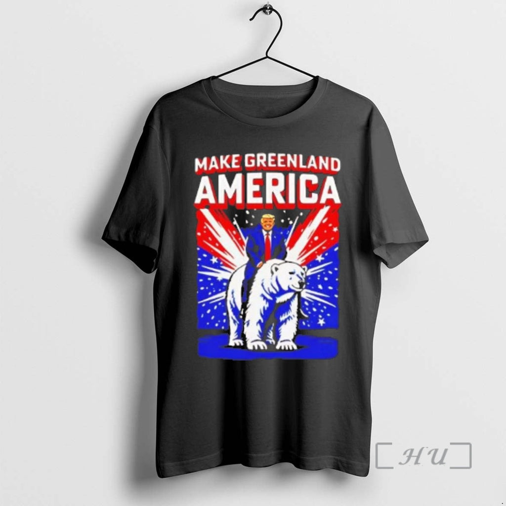 Officials Trump Riding Bear Make Greenland America - Adult & Kids T-Shirts, Sweatshirts & Hoodies apparel design preview 1