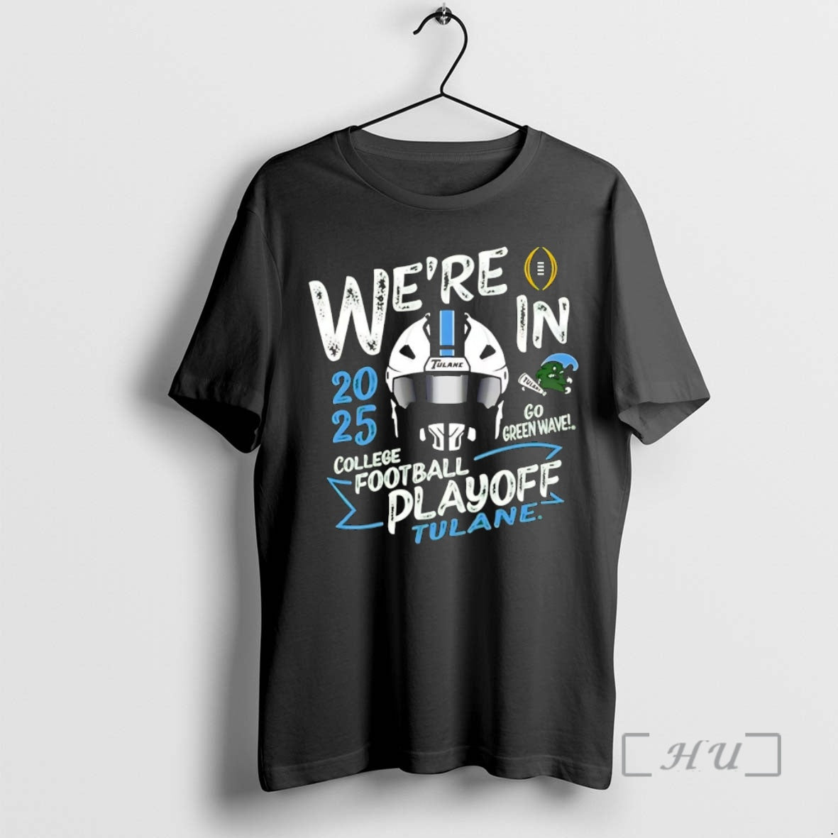 Officials Tulane Green Wave Helmet Were College - Adult & Kids T-Shirts, Sweatshirts & Hoodies apparel design preview 1