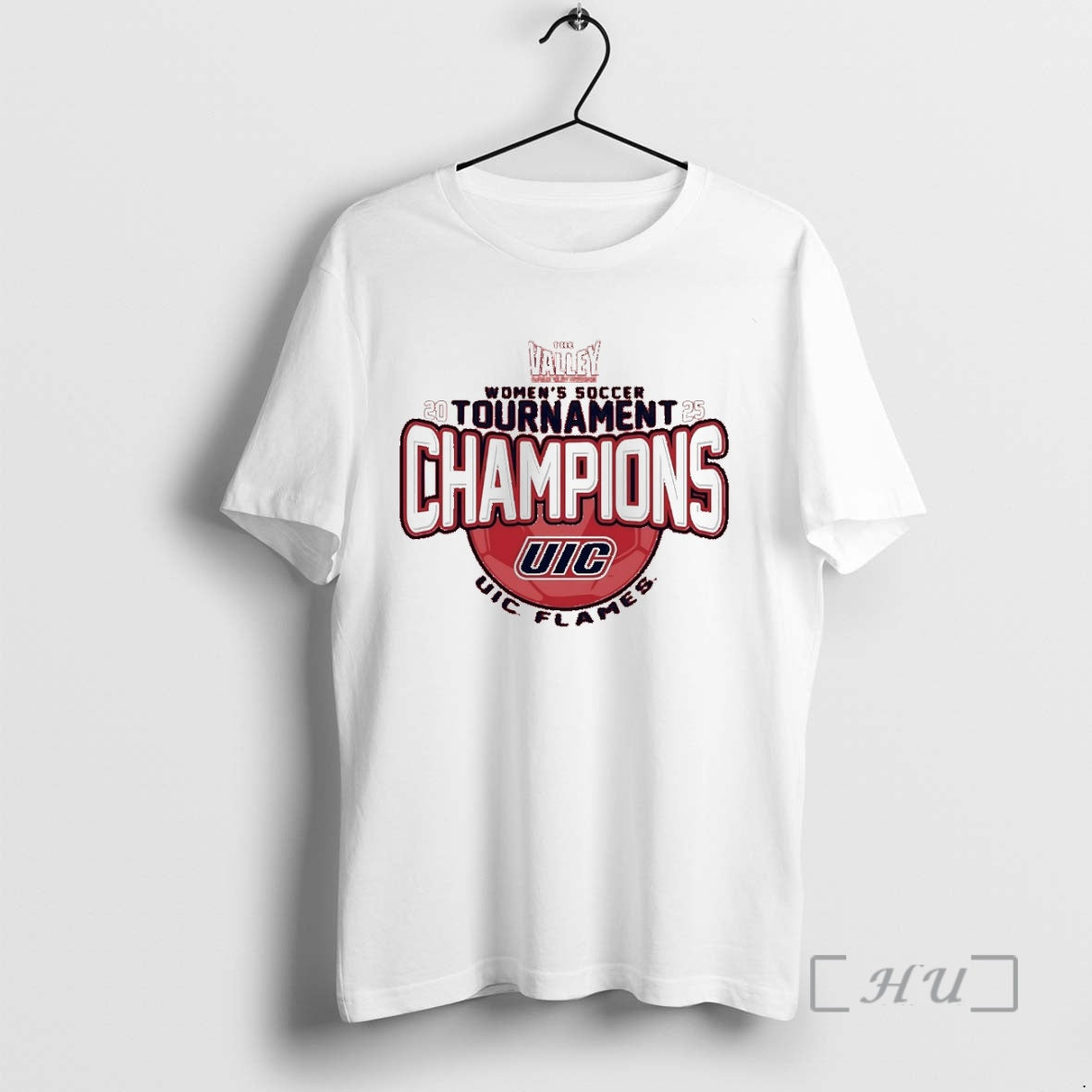 Officials Uic Flames Soccer 2025 Missouri Valley - Adult & Kids T-Shirts, Sweatshirts & Hoodies apparel design preview 1