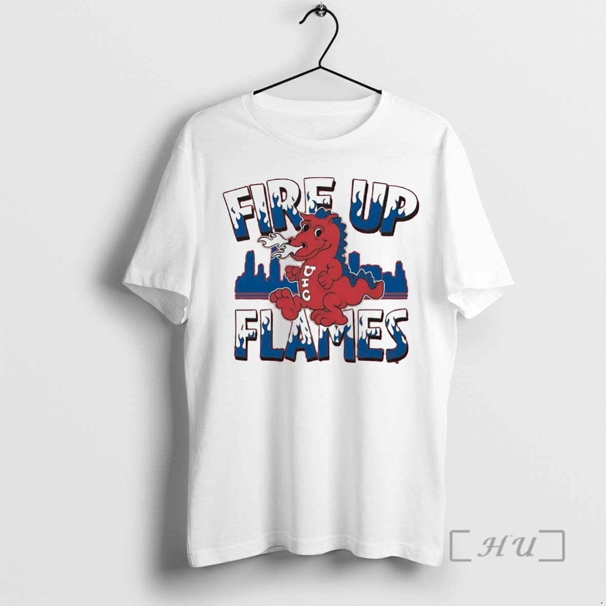 Officials Uic Flames Fire Up - Adult & Kids T-Shirts, Sweatshirts & Hoodies apparel design preview 1