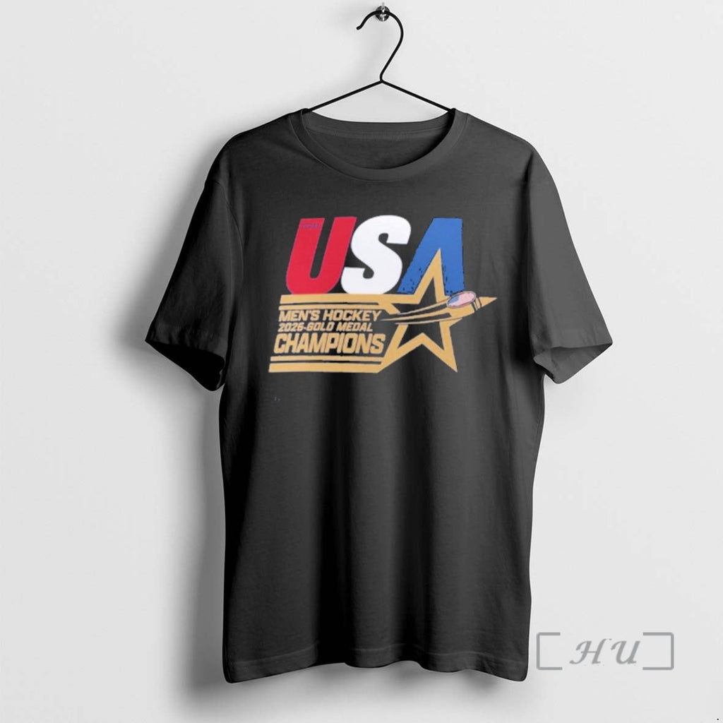 Officials Us Hockey 2026 Winter Olympics Gold Medal - Adult & Kids T-Shirts, Sweatshirts & Hoodies apparel design preview 1