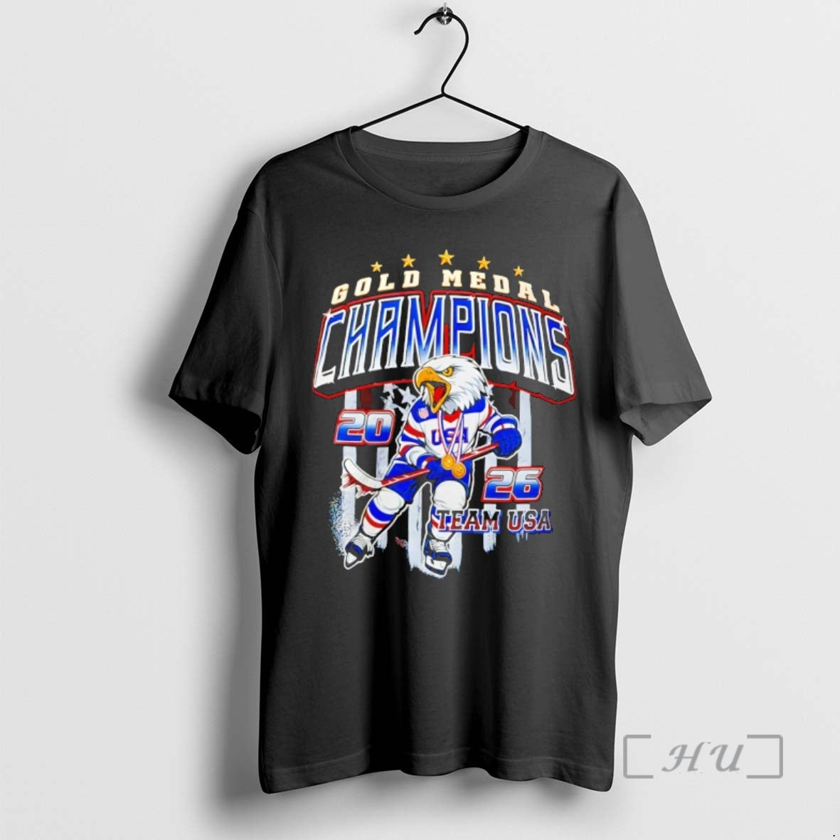 Officials Usa Hockey Gold Medal Champions 2026 - Adult & Kids T-Shirts, Sweatshirts & Hoodies apparel design preview 1