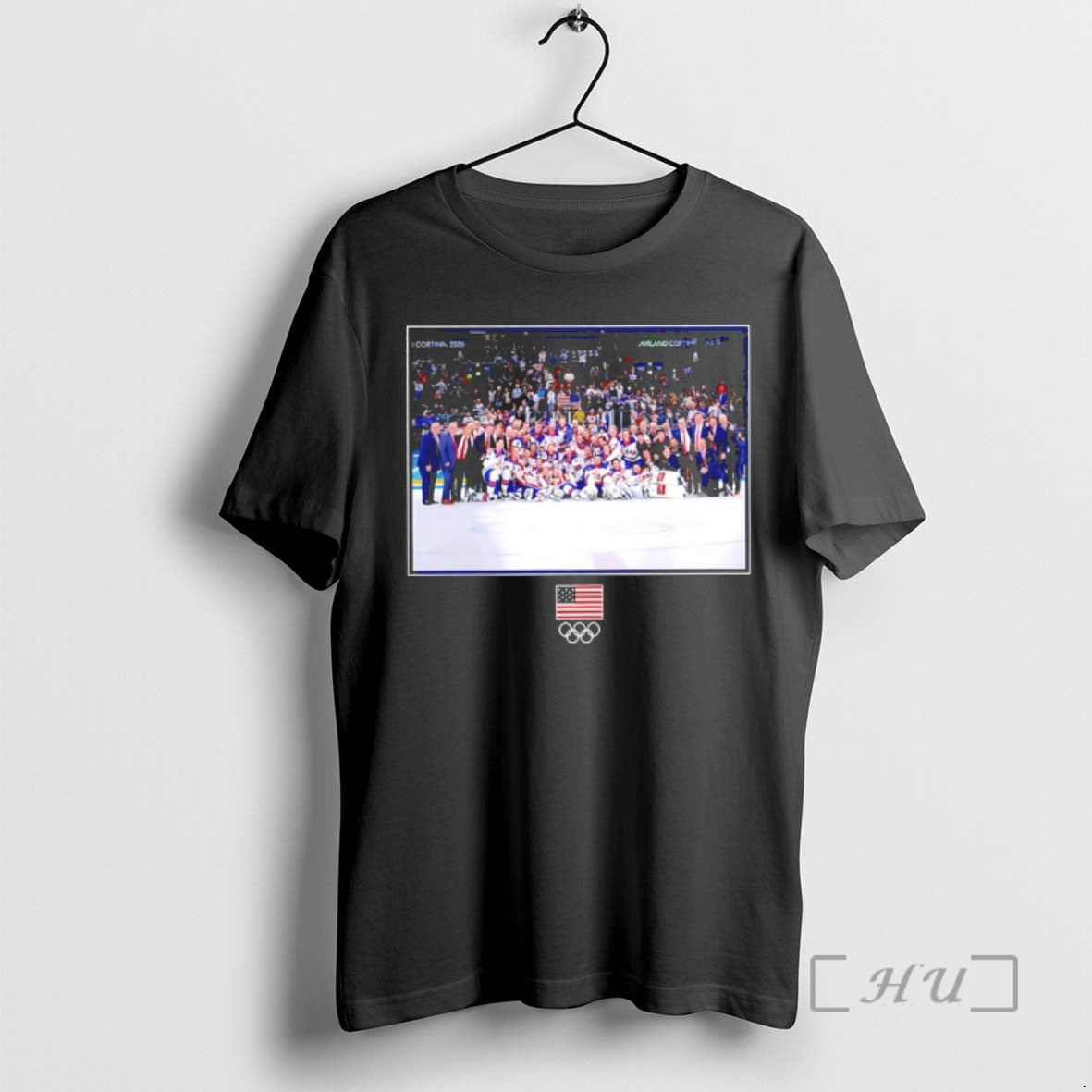 Officials Usa Hockey Medal Moment Photo - Adult & Kids T-Shirts, Sweatshirts & Hoodies apparel design preview 1
