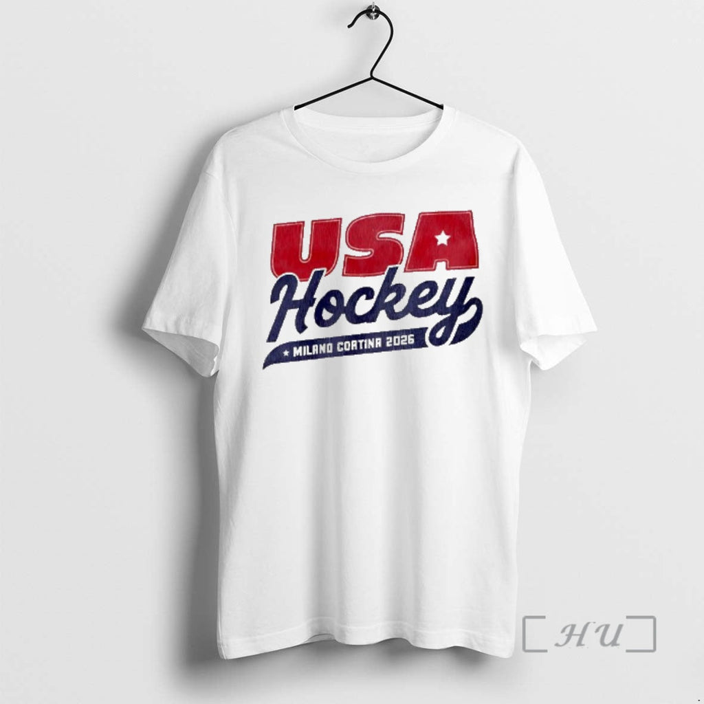 Officials Usa Hockey Milano Cortina 2026 Olympic - Adult & Kids T-Shirts, Sweatshirts & Hoodies apparel design preview 1