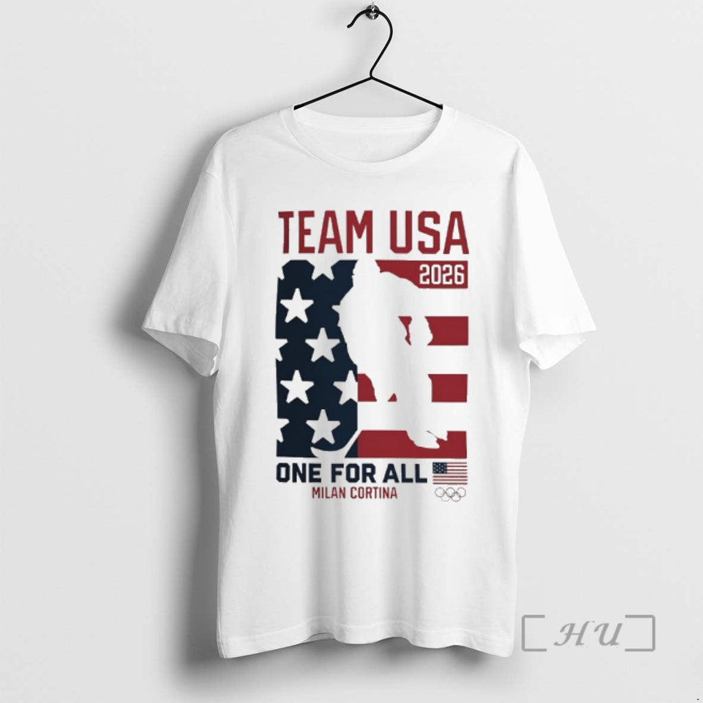 Officials Usa Hockey One For All 2026 Winter Olympics - Adult & Kids T-Shirts, Sweatshirts & Hoodies apparel design preview 1