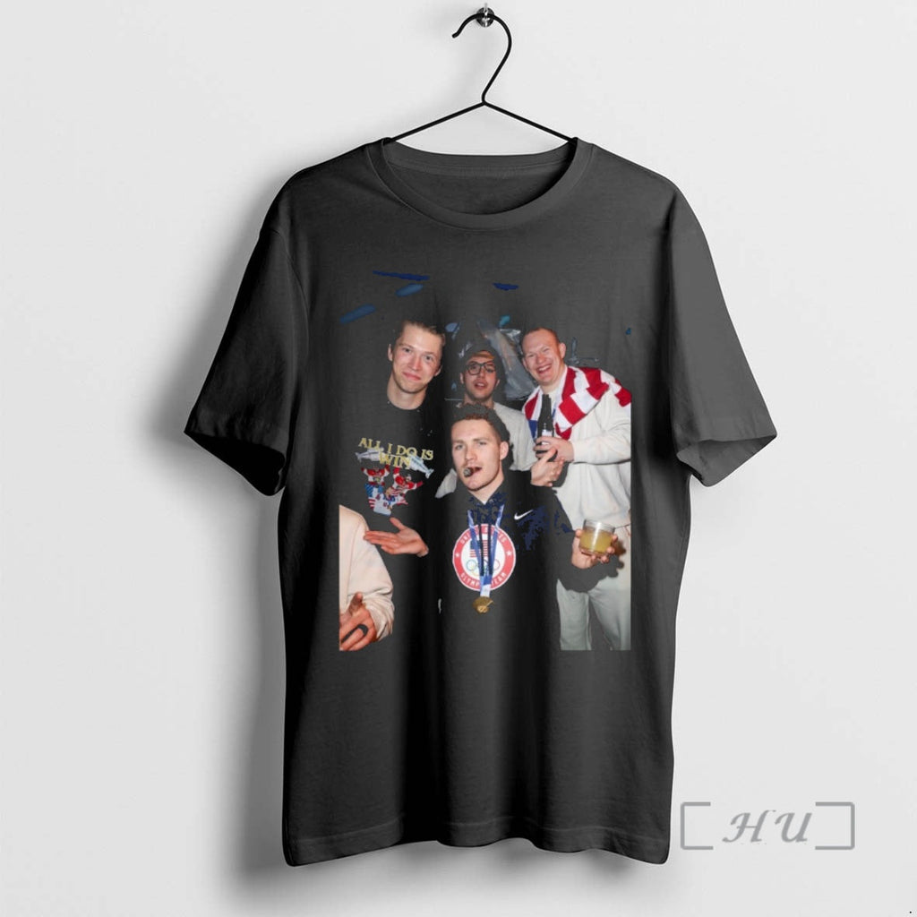 Officials Usa Mens Hockey Team Celebrates 1 - Adult & Kids T-Shirts, Sweatshirts & Hoodies apparel design preview 1