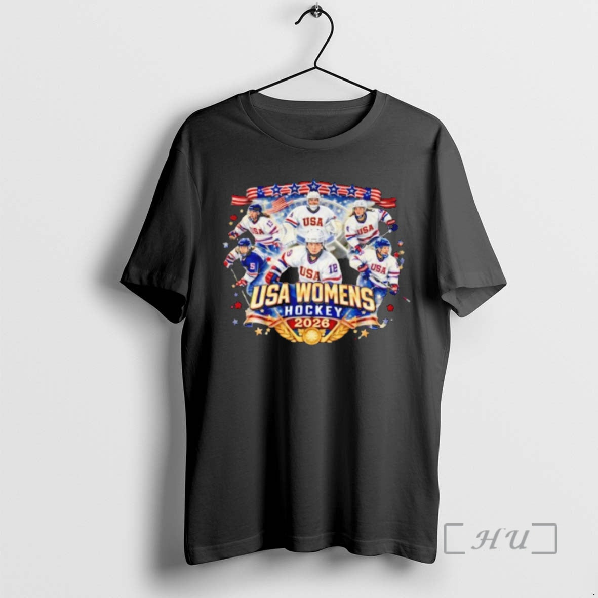 Officials Usa Womens Hockey 2026 Champions - Adult & Kids T-Shirts, Sweatshirts & Hoodies apparel design preview 1