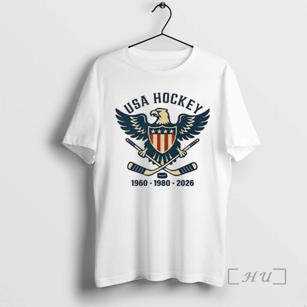Officials Usa Hockey 1960 1980 2026 Champions Eagle - Adult & Kids T-Shirts, Sweatshirts & Hoodies apparel design preview 1