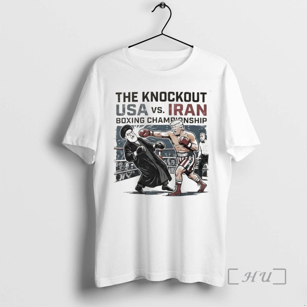 Officials Usa Vs Iran Boxing Championship Trump - Adult & Kids T-Shirts, Sweatshirts & Hoodies apparel design preview 1