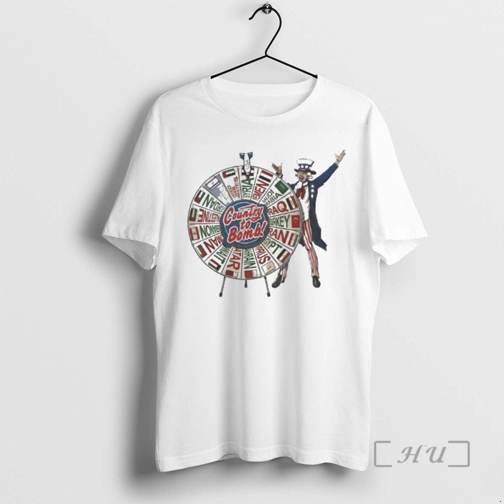 Officials Uncle Sam Middle East Country Bomb Wheel - Adult & Kids T-Shirts, Sweatshirts & Hoodies apparel design preview 1