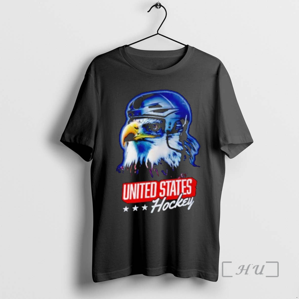 Officials United States Hockey Eagle In Helmet With - Adult & Kids T-Shirts, Sweatshirts & Hoodies apparel design preview 1