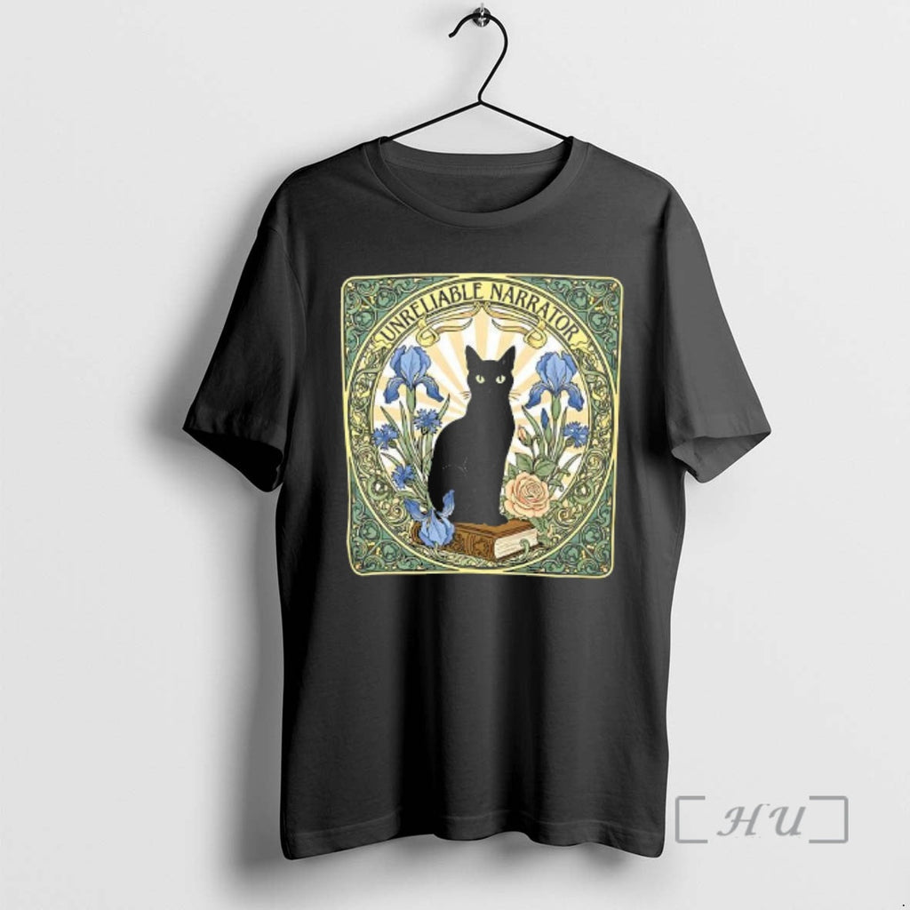 Officials Unreliable Narrator Black Cat - Adult & Kids T-Shirts, Sweatshirts & Hoodies apparel design preview 1