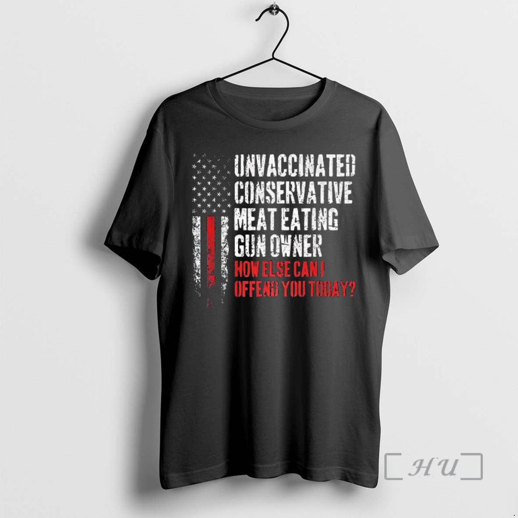 Officials Unvaccinated Conservative Meat Eating Gun - Adult & Kids T-Shirts, Sweatshirts & Hoodies apparel design preview 1