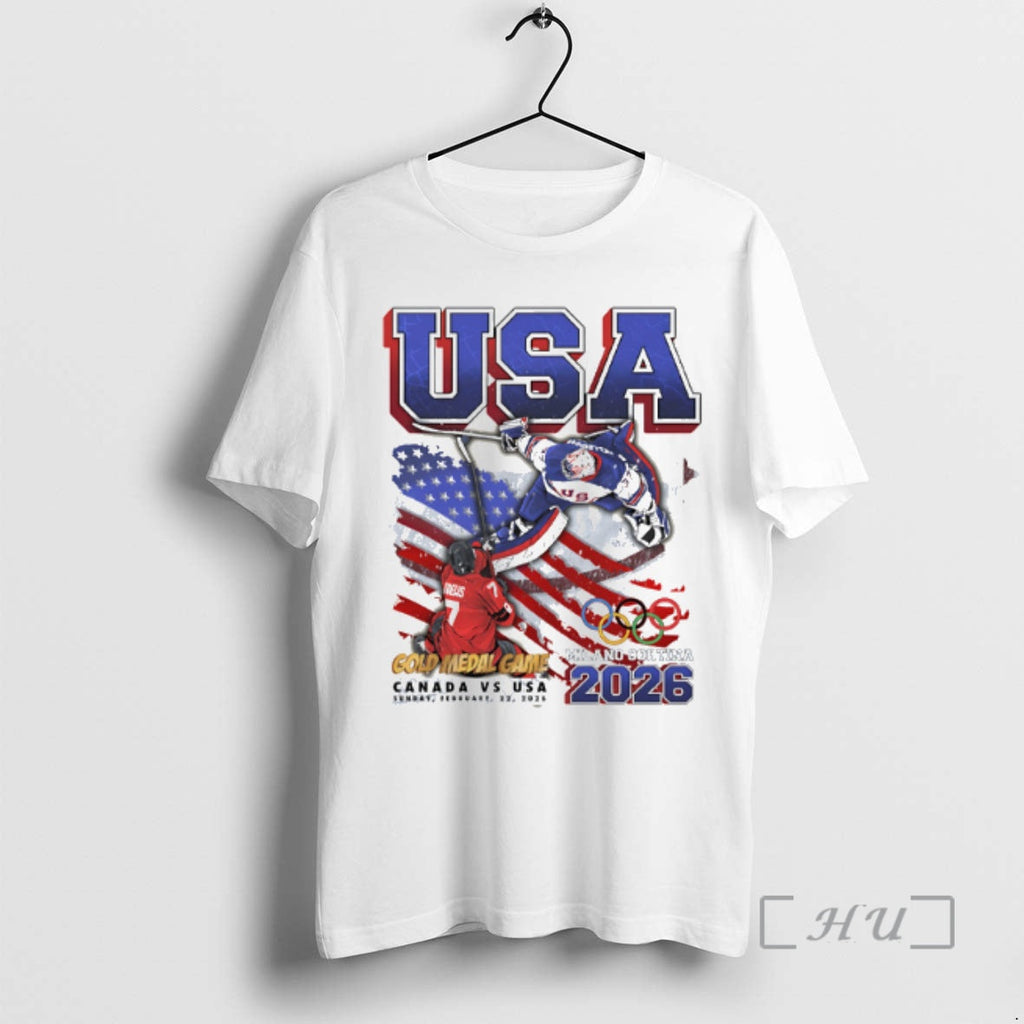 Officials Usa Hockey Gold Medal Dame Milano Cortina - Adult & Kids T-Shirts, Sweatshirts & Hoodies apparel design preview 1