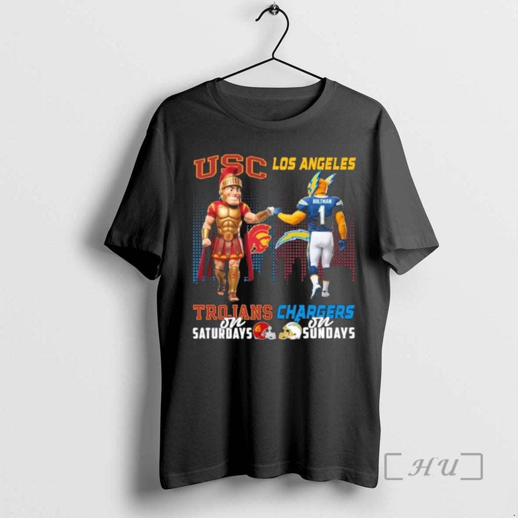 Officials Usc Trojans Saturdays X Los Angeles - Adult & Kids T-Shirts, Sweatshirts & Hoodies apparel design preview 1