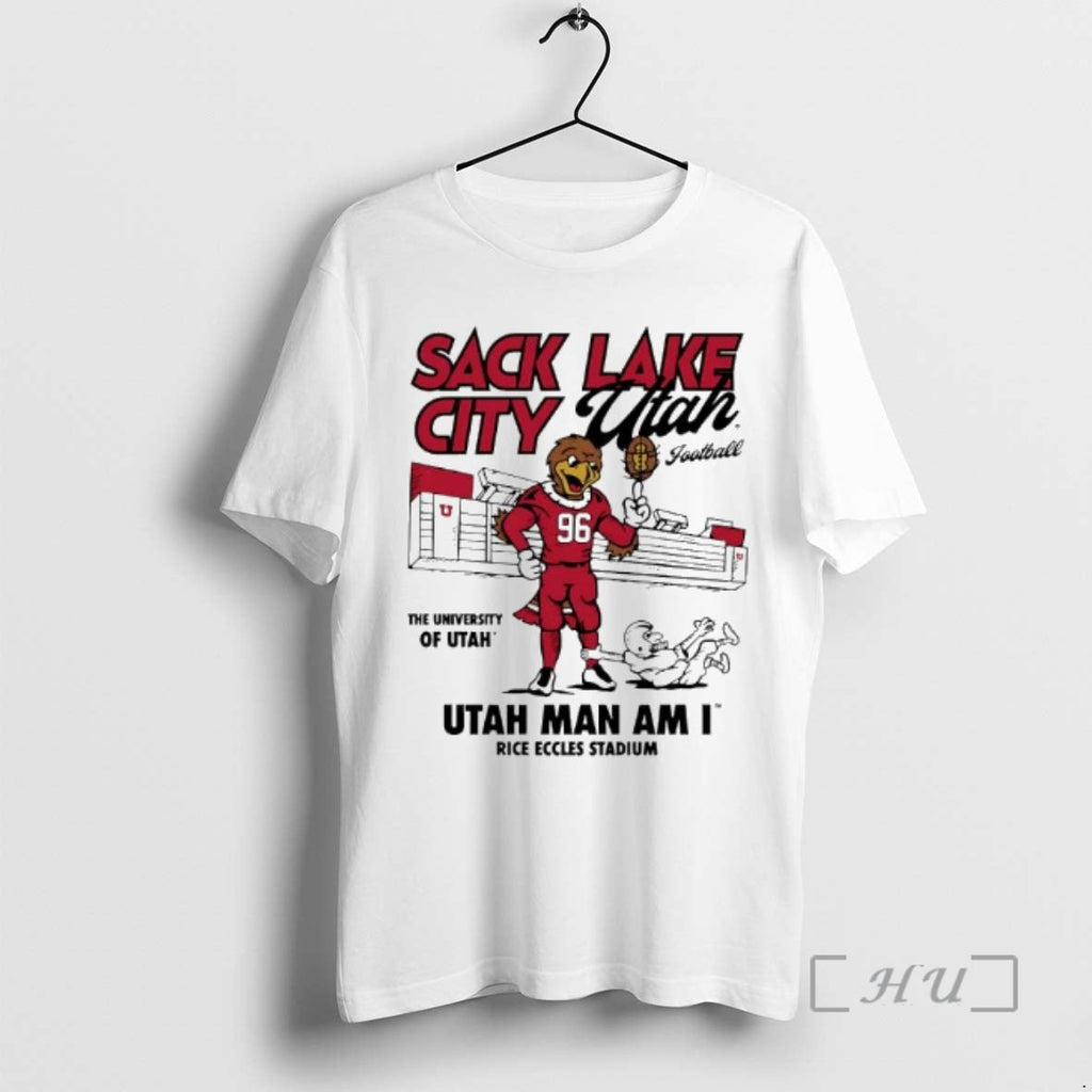 Officials Utah Sack Lake City Football Man Am I Rice - Adult & Kids T-Shirts, Sweatshirts & Hoodies apparel design preview 1
