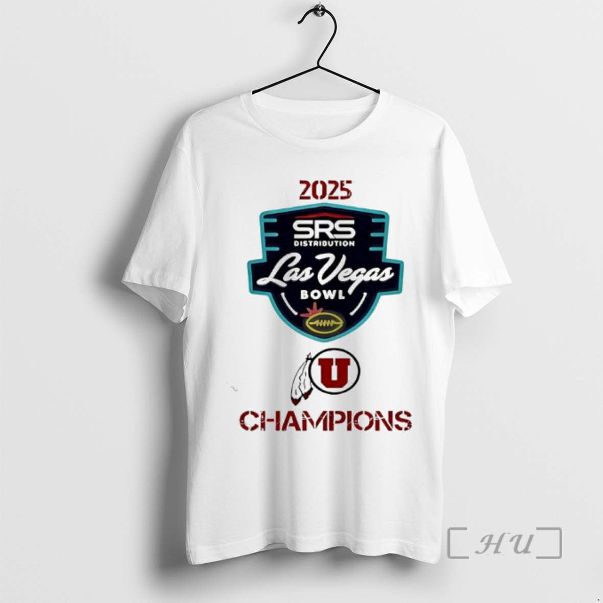 Officials Utah Utes Las Vegas Bowl Champions 2025 - Adult & Kids T-Shirts, Sweatshirts & Hoodies apparel design preview 1