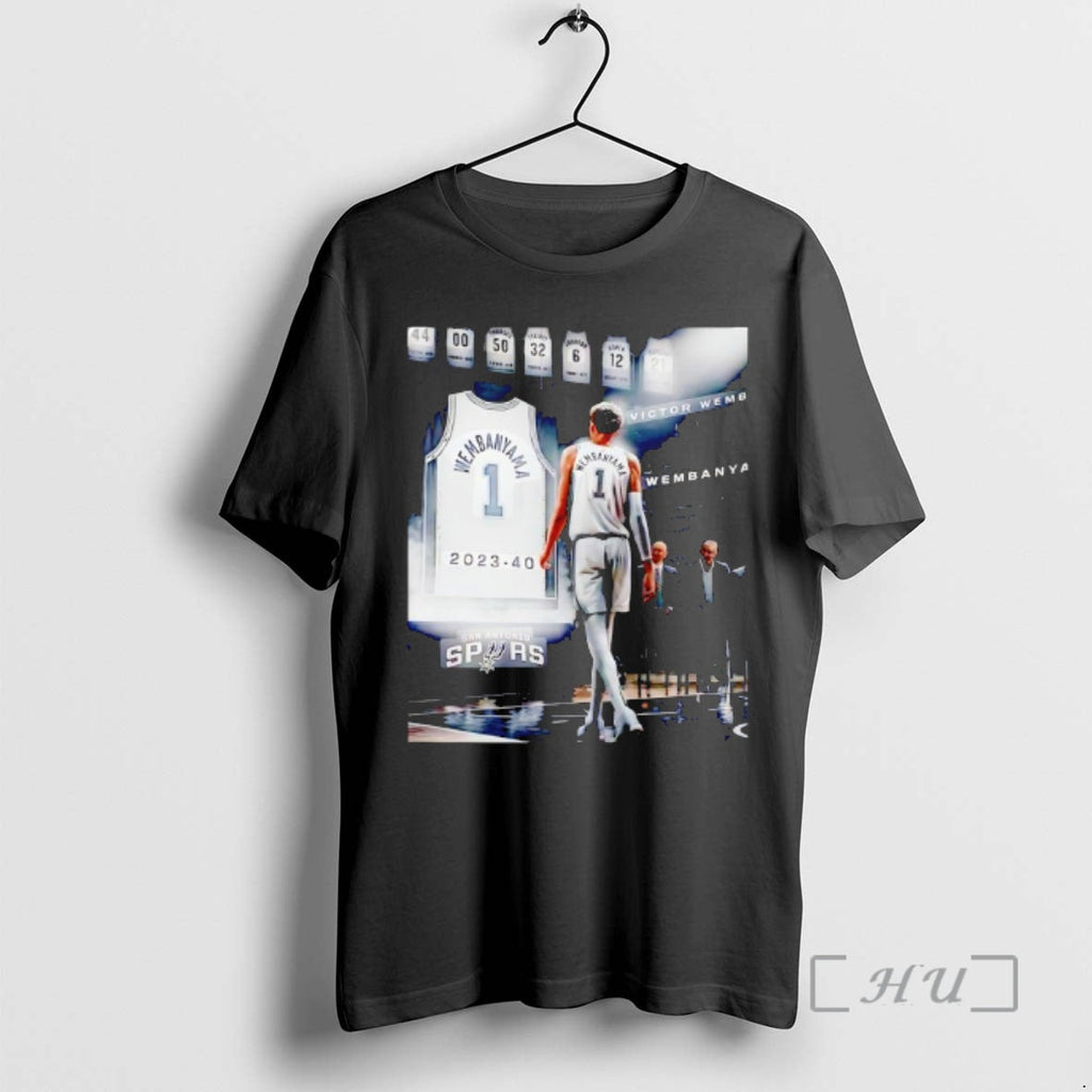 Officials Victor Wembanyama 1 San Antonio Spurs - Adult & Kids T-Shirts, Sweatshirts & Hoodies apparel design preview 1